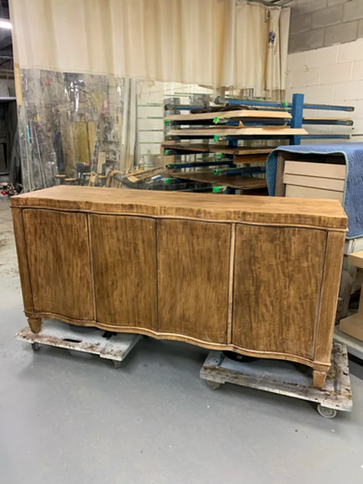 Buffet Table Refinishing, before refinishing