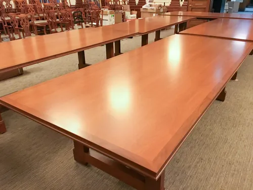 Boardroom table, full strip and refinish
